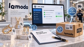 Lamoda опубликовала инструкцию для ювелирных селлеров по работе с ГИИС ДМДК: как оформлять отгрузки и передавать УИН