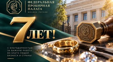 Федеральной пробирной палате — 7 лет! Поздравляем с годовщиной!